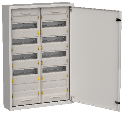 TITAN 5 Корпус металлический ЩРн-120 (2х60) 835х570х140мм IP31 серый (одна дверь) IEK