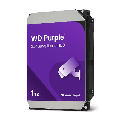 Жесткий диск 3.5'' 1 ТБ Purple, SATAIII, 5400 об/мин, 64 МБ