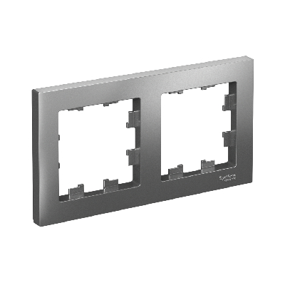 Рамка двухпостовая ATLASDESIGN универсальная сталь