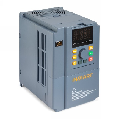 Преобразователь частоты LCI-G7.5/P11-4B 7.5кВт/11кВт, 18А/24A, 3Ф, 380В±15%, 50Гц/60Гц, IP20, с панелью управления