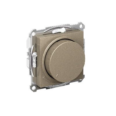 ATLASDESIGN СВЕТОРЕГУЛЯТОР (диммер) повор-нажим, LED, RC, 400Вт, мех., ШАМПАНЬ