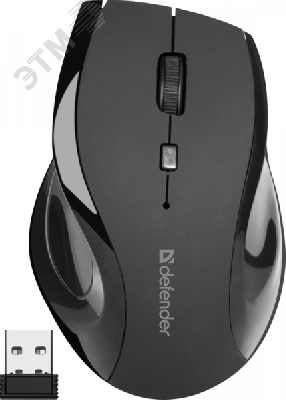 Мышь беспроводная Accura мм-295 800-1600 dpi, 6 кнопок, черный