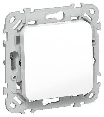 FLITE Выключатель 1-клавишный перекрестный 10А ВС71-1-0-ФлБ белый IEK