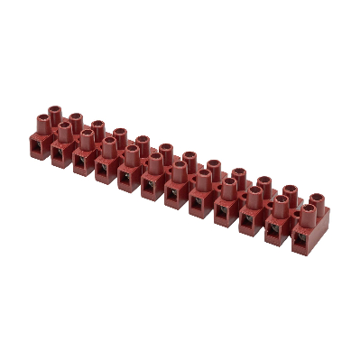 Клеммник 12П 150 градусов 450V 32A 4мм.кв фибергласс