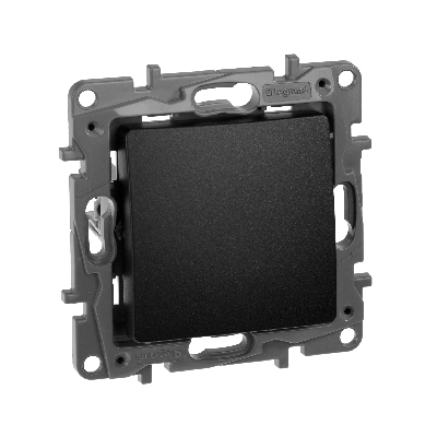 Выключатель одноклавишный, автоматические клеммы 10 AX 250В, антрацит