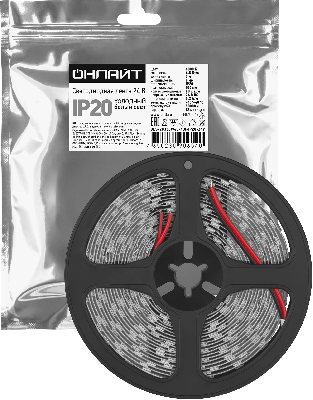 Лента светодиодная 4.8Вт/м 24В 6000К IP20 60 LED/м OLS-2835 5м