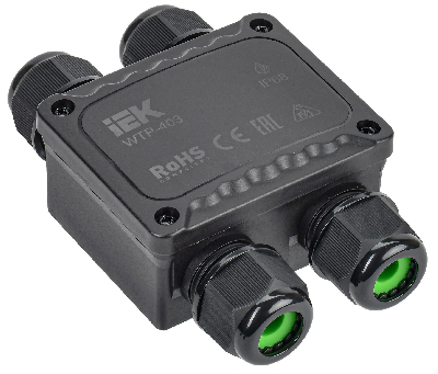 Коробка распред. герметичная WTP-403 4 ввода IP68