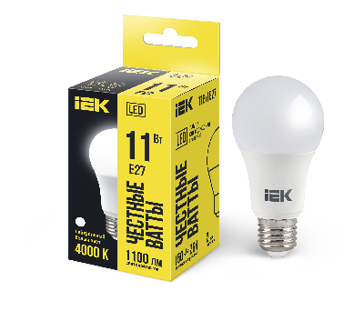 Лампа светодиодная LED 11вт E27 белый ECO