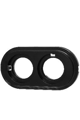 Лизетта Рамка 2-х постовая, пластик, цвет Черный