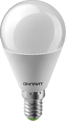 Лампа светодиодная LED 6вт E14 теплый матовый шар